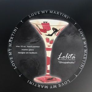 NEW LOLITA “SHOPAHOLIC” MARTINI GLASS 🍸